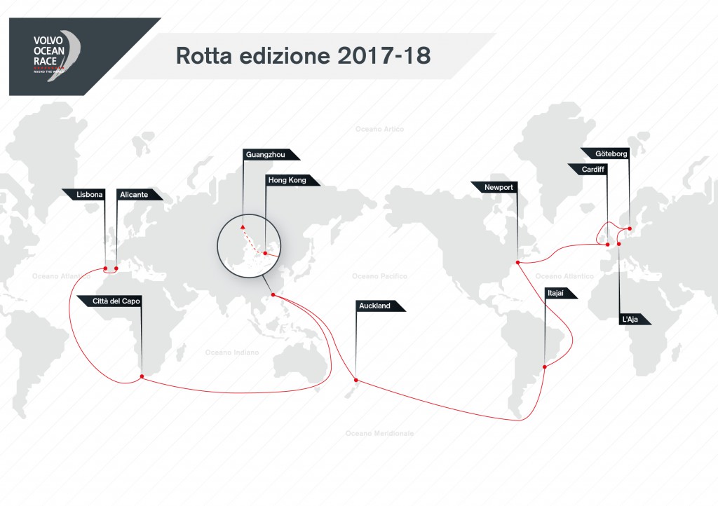 Volvo Ocean Race 2017:18- la nuova rotta, un ritorno alle origini